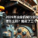 2026年冶金机械行业行情怎么样?我花了三个月跑工厂才搞明白 2026年冶金机械行业行情怎么样?我花了三个月跑工厂才搞明白