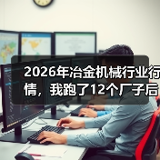 2026年冶金机械行业行情,我跑了12个厂子后有点慌 2026年冶金机械行业行情,我跑了12个厂子后有点慌
