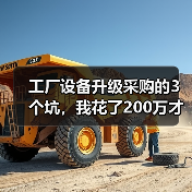 工厂设备升级采购的3个坑,我花了200万才看懂 工厂设备升级采购的3个坑,我花了200万才看懂