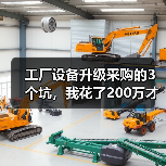 工厂设备升级采购的3个坑,我花了200万才看懂 工厂设备升级采购的3个坑,我花了200万才看懂