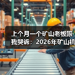上个月一个矿山老板跟我哭诉:2026年矿山机械市场动态彻底变了 上个月一个矿山老板跟我哭诉:2026年矿山机械市场动态彻底变了