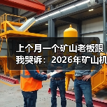 上个月一个矿山老板跟我哭诉:2026年矿山机械市场动态彻底变了 上个月一个矿山老板跟我哭诉:2026年矿山机械市场动态彻底变了