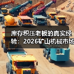 库存积压老板的真实经验:2026矿山机械市场真相 库存积压老板的真实经验:2026矿山机械市场真相