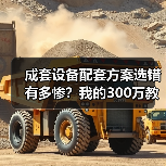 成套设备配套方案选错有多惨?我的300万教训揭露真相 成套设备配套方案选错有多惨?我的300万教训揭露真相