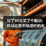花了80万买了个教训:机械设备市场报价的水到底有多深? 花了80万买了个教训:机械设备市场报价的水到底有多深?