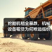 挖掘机租金暴跌,机械设备租赁为何难逃低价困局?陷阱揭秘 挖掘机租金暴跌,机械设备租赁为何难逃低价困局?陷阱揭秘