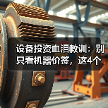 设备投资血泪教训：别只看机器价签，这4个成本陷阱你中了几个？