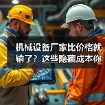 机械设备厂家比价格就输了?这些隐藏成本你可能忽略了 机械设备厂家比价格就输了?这些隐藏成本你可能忽略了