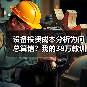设备投资成本分析为何总算错?我的38万教训 设备投资成本分析为何总算错?我的38万教训