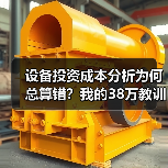 设备投资成本分析为何总算错?我的38万教训 设备投资成本分析为何总算错?我的38万教训