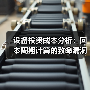 设备投资成本分析:回本周期计算的致命漏洞 设备投资成本分析:回本周期计算的致命漏洞