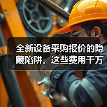 全新设备采购报价的隐藏陷阱,这些费用千万别漏看! 全新设备采购报价的隐藏陷阱,这些费用千万别漏看!