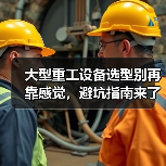 大型重工设备选型别再靠感觉，避坑指南来了