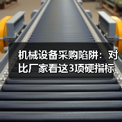 机械设备采购陷阱：对比厂家看这3项硬指标