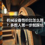 机械设备性价比怎么算?多数人第一步就踩坑了 机械设备性价比怎么算?多数人第一步就踩坑了