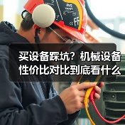 买设备踩坑?机械设备性价比对比到底看什么 买设备踩坑?机械设备性价比对比到底看什么