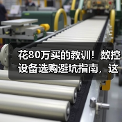 花80万买的教训！数控设备选购避坑指南，这5条建议必须知道
