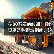 花80万买的教训！数控设备选购避坑指南，这5条建议必须知道