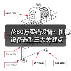 花80万买错设备？机械设备选型三大关键点