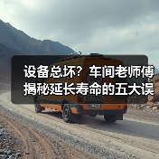 设备总坏？车间老师傅揭秘延长寿命的五大误区