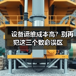 设备运维成本高？别再犯这三个致命误区