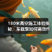 180米高空施工体验揭秘，车载泵如何高效作业？