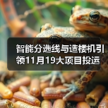 智能分选线与造楼机引领11月19大项目投运 智能分选线与造楼机引领11月19大项目投运