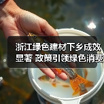 浙江绿色建材下乡成效显著 政策引领绿色消费