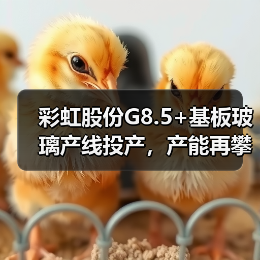 彩虹股份G8.5+基板玻璃产线投产,产能再攀高峰 彩虹股份G8.5+基板玻璃产线投产,产能再攀高峰