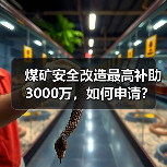 煤矿安全改造最高补助3000万，如何申请？