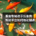 服务型制造示范案例:智能平台如何推动制造升级? 服务型制造示范案例:智能平台如何推动制造升级?