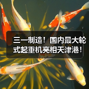 三一制造!国内最大轮式起重机亮相天津港! 三一制造!国内最大轮式起重机亮相天津港!