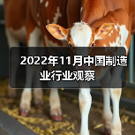 2022年11月中国制造业行业观察 2022年11月中国制造业行业观察