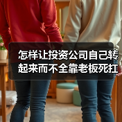 怎样让投资公司自己转起来而不全靠老板死扛？