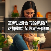签署投资合同的风险?这样做能帮你避开陷阱 签署投资合同的风险?这样做能帮你避开陷阱