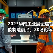 2023华南工业展聚焦智能制造前沿,30场论坛引爆未来制造 2023华南工业展聚焦智能制造前沿,30场论坛引爆未来制造