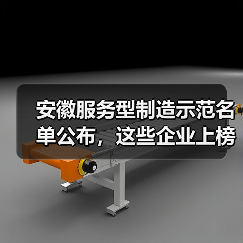安徽服务型制造示范名单公布,这些企业上榜? 安徽服务型制造示范名单公布,这些企业上榜?