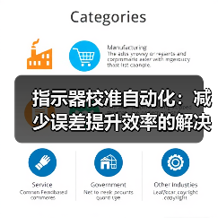 指示器校准自动化:减少误差提升效率的解决方案 指示器校准自动化:减少误差提升效率的解决方案