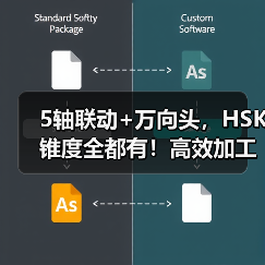 5轴联动+万向头,HSK锥度全都有!高效加工不设限 5轴联动+万向头,HSK锥度全都有!高效加工不设限