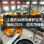 工程机械选购维护实用指南2026:度度导破解常见问题 工程机械选购维护实用指南2026:度度导破解常见问题