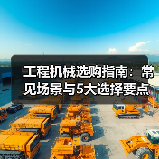 工程机械选购指南:常见场景与5大选择要点 工程机械选购指南:常见场景与5大选择要点