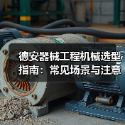 德安器械工程机械选型指南:常见场景与注意事项 德安器械工程机械选型指南:常见场景与注意事项