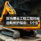双当建设工程工程机械选购维护指南:5个实用方法解析 双当建设工程工程机械选购维护指南:5个实用方法解析