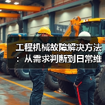 工程机械故障解决方法:从需求判断到日常维护完整指南 工程机械故障解决方法:从需求判断到日常维护完整指南
