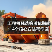 工程机械选购避坑指南:4个核心方法帮你选对挖掘机 工程机械选购避坑指南:4个核心方法帮你选对挖掘机