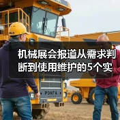 机械展会报道从需求判断到使用维护的5个实用方法 机械展会报道从需求判断到使用维护的5个实用方法