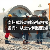 贵州成峰流体设备机械咨询:从需求判断到维护的实用经验 贵州成峰流体设备机械咨询:从需求判断到维护的实用经验